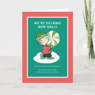 Linus Peppermint-Snoep Feestdagen Kaart