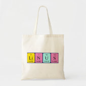 Linus periodieke lijstnaam canvas tas (Voorkant)