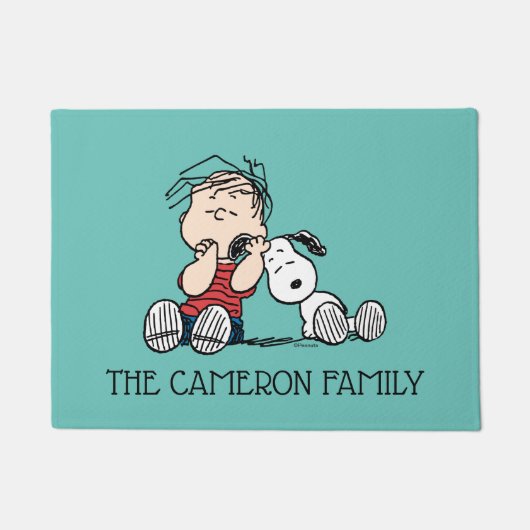 Linus vergeleken met Snoopy's oor Deurmat (Voorkant)