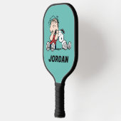 Linus vergeleken met Snoopy's oor | Jouw namen toe Pickleball Paddle (Links)