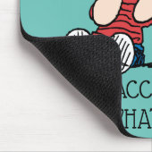 Linus vergeleken met Snoopy's oor Muismat (Hoek)