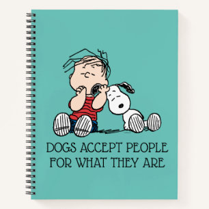 Linus vergeleken met Snoopy's oor Notitieboek