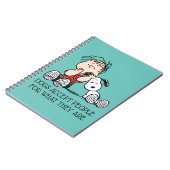 Linus vergeleken met Snoopy's oor Notitieboek (Linkerzijde)