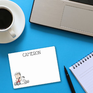 Linus vergeleken met Snoopy's oor Post-it® Notes