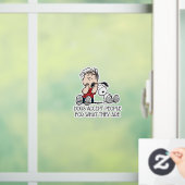 Linus vergeleken met Snoopy's oor Raamsticker (Huis)