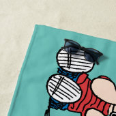 Linus vergeleken met Snoopy's oor Strandlaken (In situ)