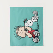 Linus vergeleken met Snoopy's oor Wandkleed (Voorkant)