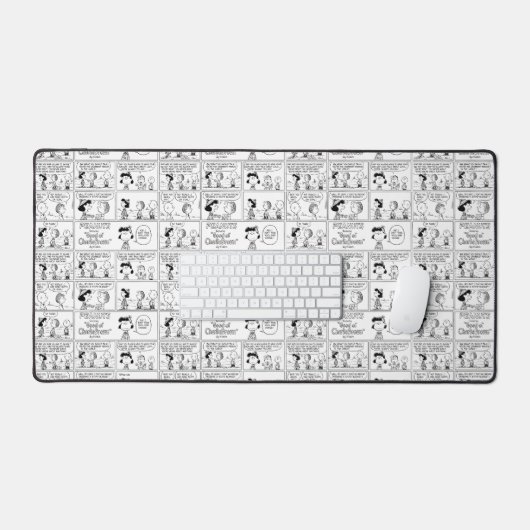 Linus vertelt Lucy dat ze Crabby is Bureaumat (Keyboard & Muis)