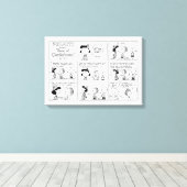 Linus vertelt Lucy dat ze Crabby is Canvas Afdruk (Insitu (Houten vloer))