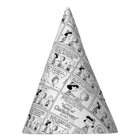 Linus vertelt Lucy dat ze Crabby is Feesthoedjes (Rechts)