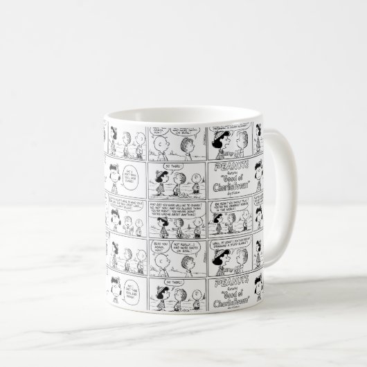 Linus vertelt Lucy dat ze Crabby is Koffiemok (Voorkant rechts)