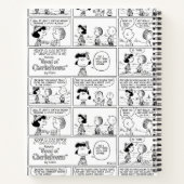 Linus vertelt Lucy dat ze Crabby is Notitieboek (Achterkant)