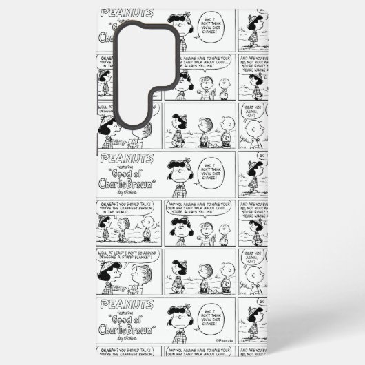 Linus vertelt Lucy dat ze Crabby is Samsung Galaxy Hoesje (Achterkant)