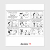 Linus vertelt Lucy dat ze Crabby is Sticker (Vel)