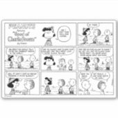 Linus vertelt Lucy dat ze Crabby is Sticker (Voorkant)