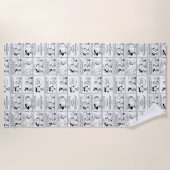 Linus vertelt Lucy dat ze Crabby is Strandlaken (Voorkant)