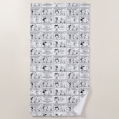 Linus vertelt Lucy dat ze Crabby is Strandlaken (Voorkant)