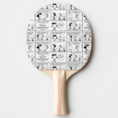 Linus vertelt Lucy dat ze Crabby is Tafeltennisbatje (Voorkant)