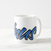 Linus Vorname Name blue Tasse Kaffeetasse Koffiemok (Voorkant rechts)