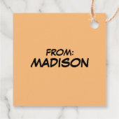 Linus Waving Bedankjes Labels (Achterkant)