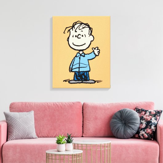 Linus Waving Canvas Afdruk (Insitu (Woonkamer))