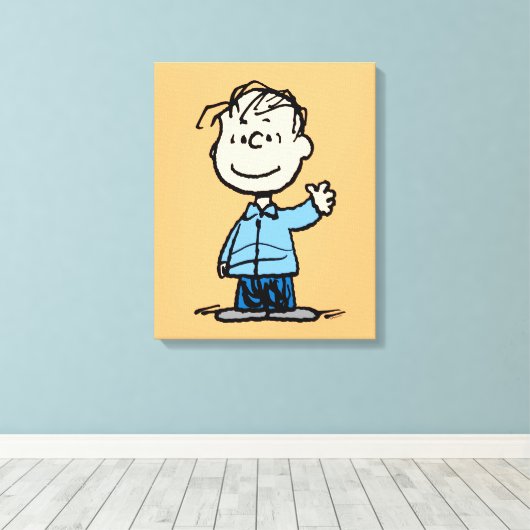 Linus Waving Canvas Afdruk (Insitu (Houten vloer))