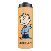 Linus Waving | Jouw namen toevoegen Thermosbeker (Voorkant)