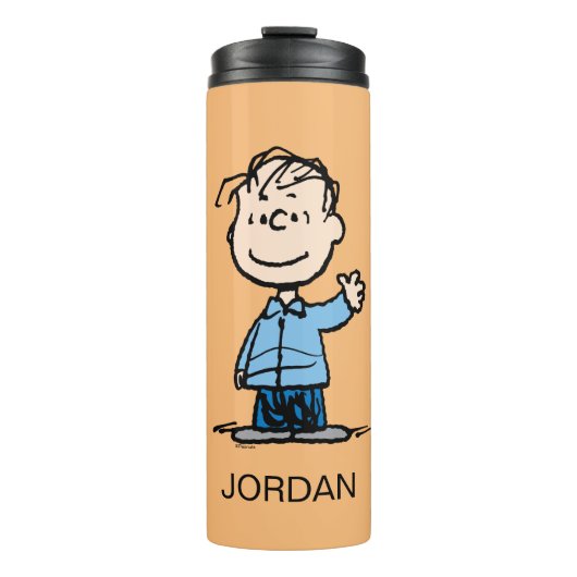 Linus Waving | Jouw namen toevoegen Thermosbeker (Voorkant)