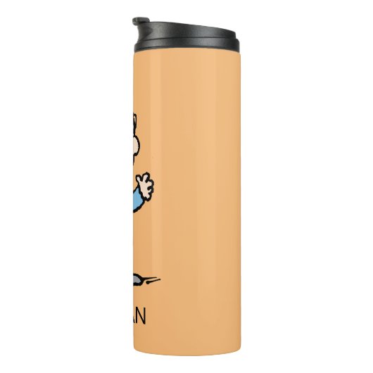 Linus Waving | Jouw namen toevoegen Thermosbeker (Geroteerd rechts)