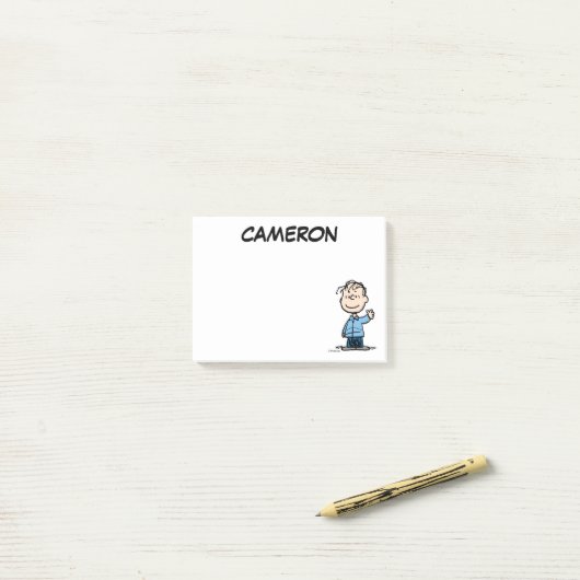 Linus Waving Post-it® Notes (Op bureau)