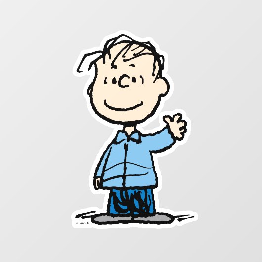 Linus Waving Raamsticker (Vel)