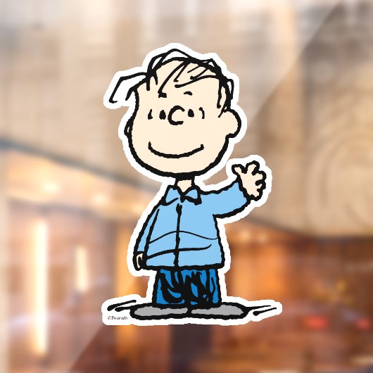 Linus Waving Raamsticker (Vel 2)