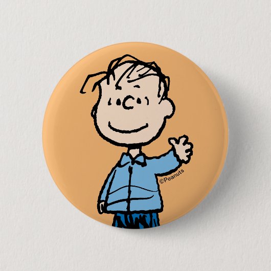 Linus Waving Ronde Button 5,7 Cm (Voorkant)