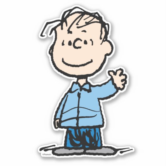 Linus Waving Sticker (Voorkant)