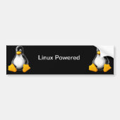 Linux-aangedreven bumpersticker (Voorkant)