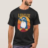 Linux Admin Cool Penguin Nerd Informatics Premium T-shirt (Voorkant)