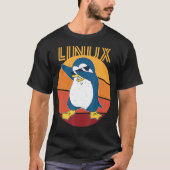 Linux Admin Cool Penguin Nerd Informatics T-shirt (Voorkant)