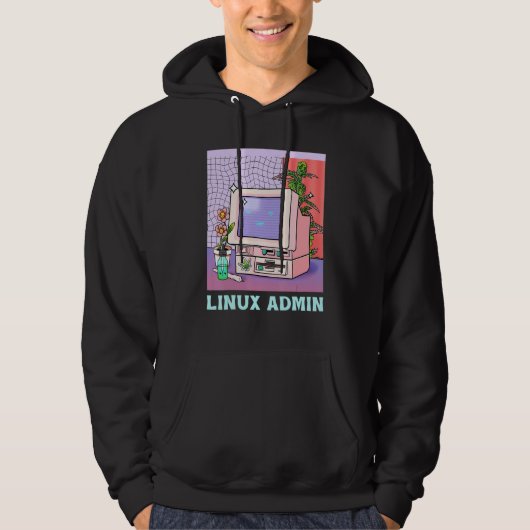 Linux Admin Linux Penguin Linux Information Skill Hoodie (Voorkant)