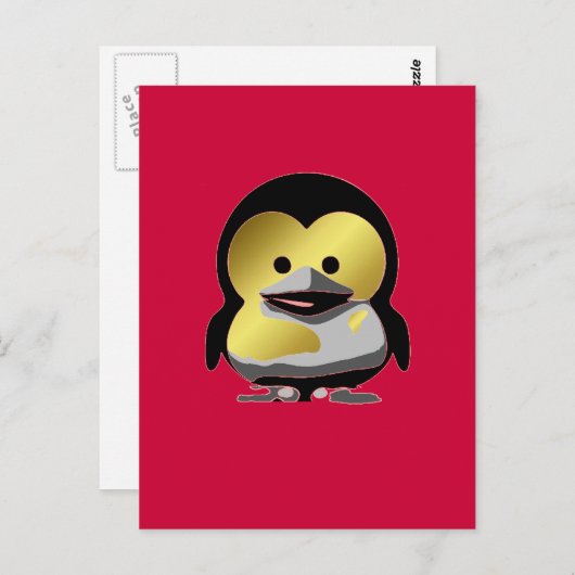 Linux Baby Tux d'Or Briefkaart (Voorkant / Achterkant)