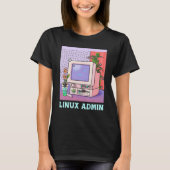 Linux Beheerder Linux Pinguïn Linux Informatie Va T-shirt (Voorkant)