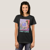 Linux Beheerder Linux Pinguïn Linux Informatie Va T-shirt (Voorkant volledig)