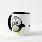 Linux Clumsy Tux Penguin Mok (Voorkant links)