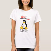 Linux Dames T-Shirt - Microsoft Gratis (Voorkant)