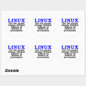 Linux. De OS mensen kiezen... Ronde Sticker (Vel)