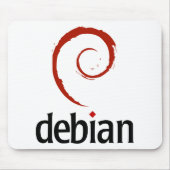 Linux Debian Mousepad Muismat (Voorkant)