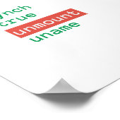 Linux Directory - groot Poster (Hoek)