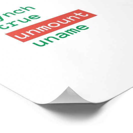 Linux Directory - groot Poster (Hoek)