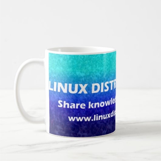 Linux Distro Community Coffee Mok (Links)
