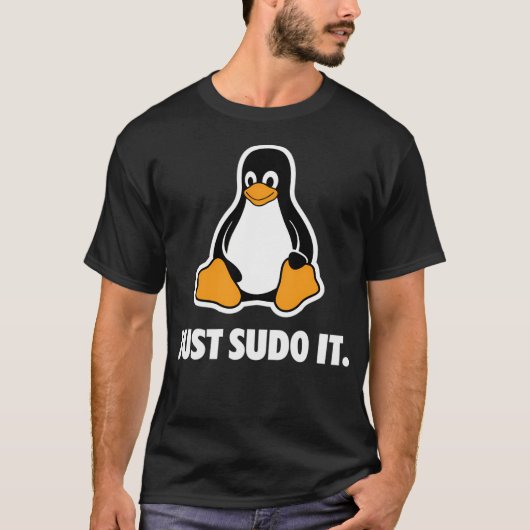 Linux doet het gewoon t-shirt (Voorkant)