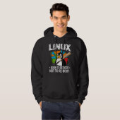 Linux - Geboren om root te zijn Hoodie (Voorkant volledig)